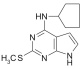 4-CYCLOPENTENYLAMINO-2-METHYLTHIOPYRROLO[2,3-D]PYRIMIDINE